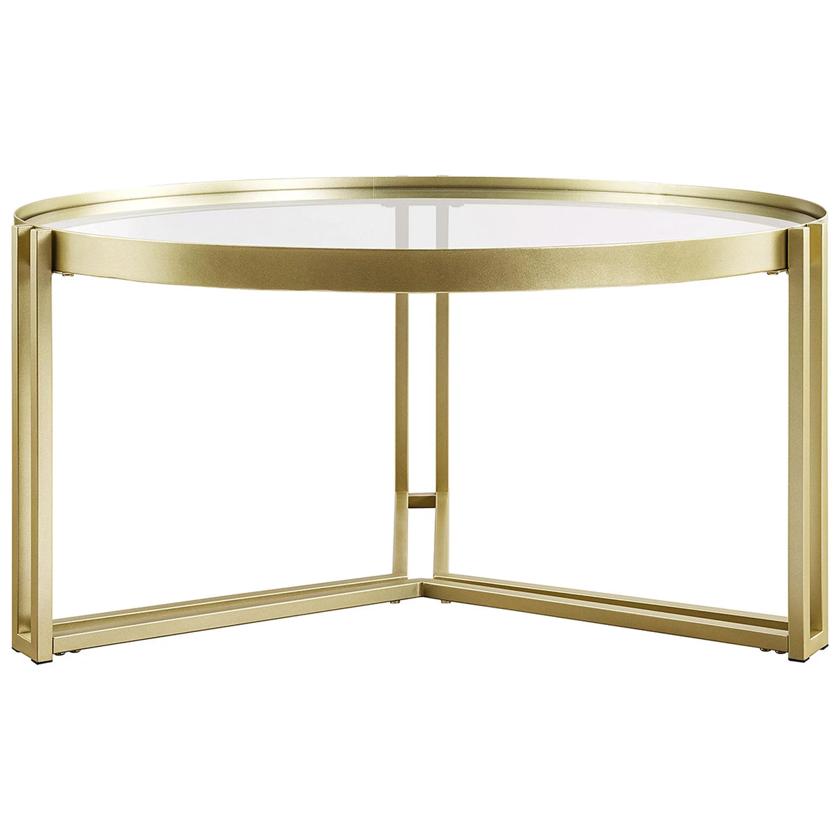 Round Glass Coffee Table Q95162