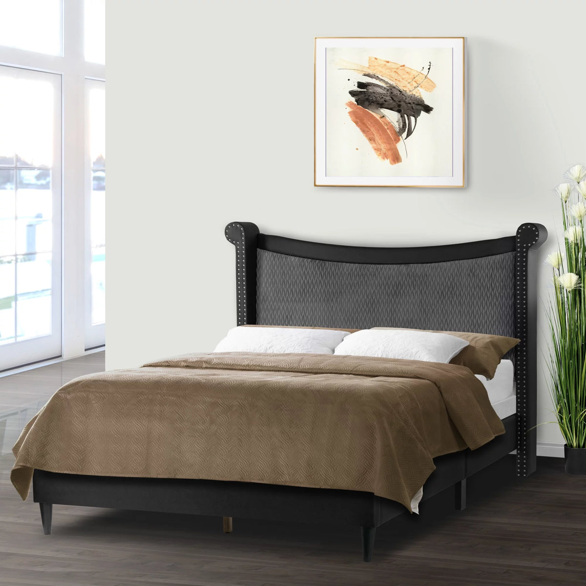 Black Queen Bed C20061