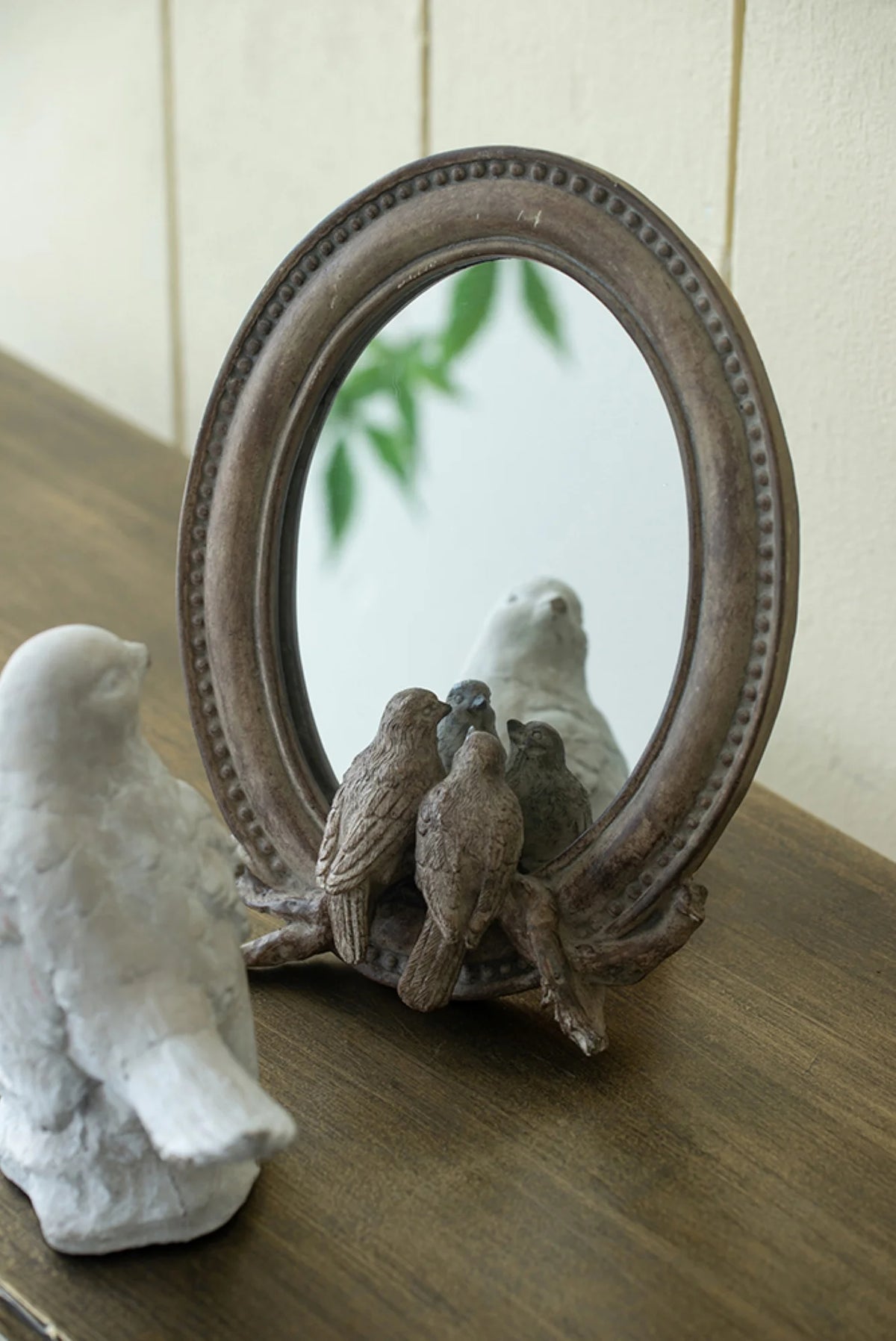 Oval Mirror with Birds H6707