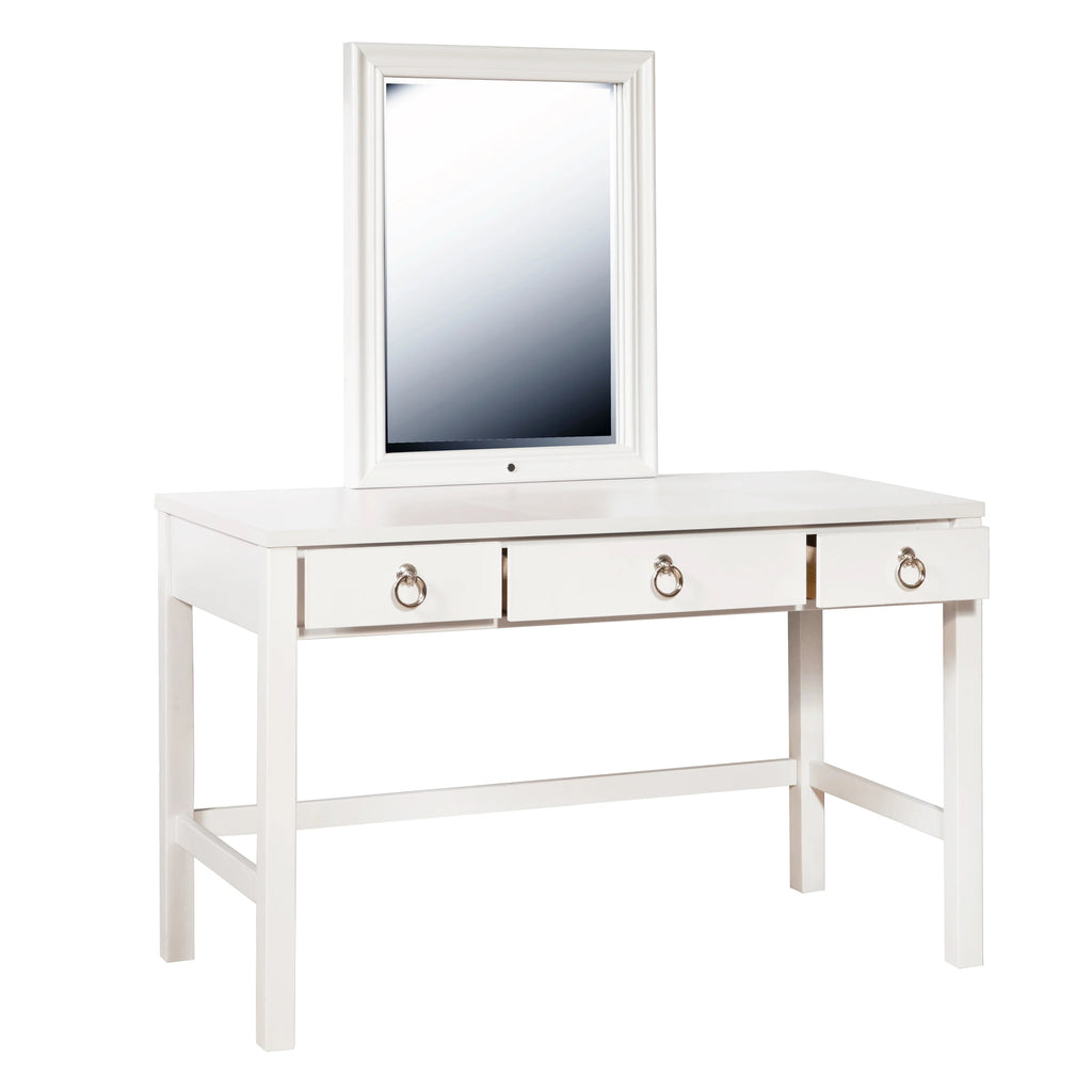 3 Drawer Vanity Desk and Upholstered Stool Set O64049