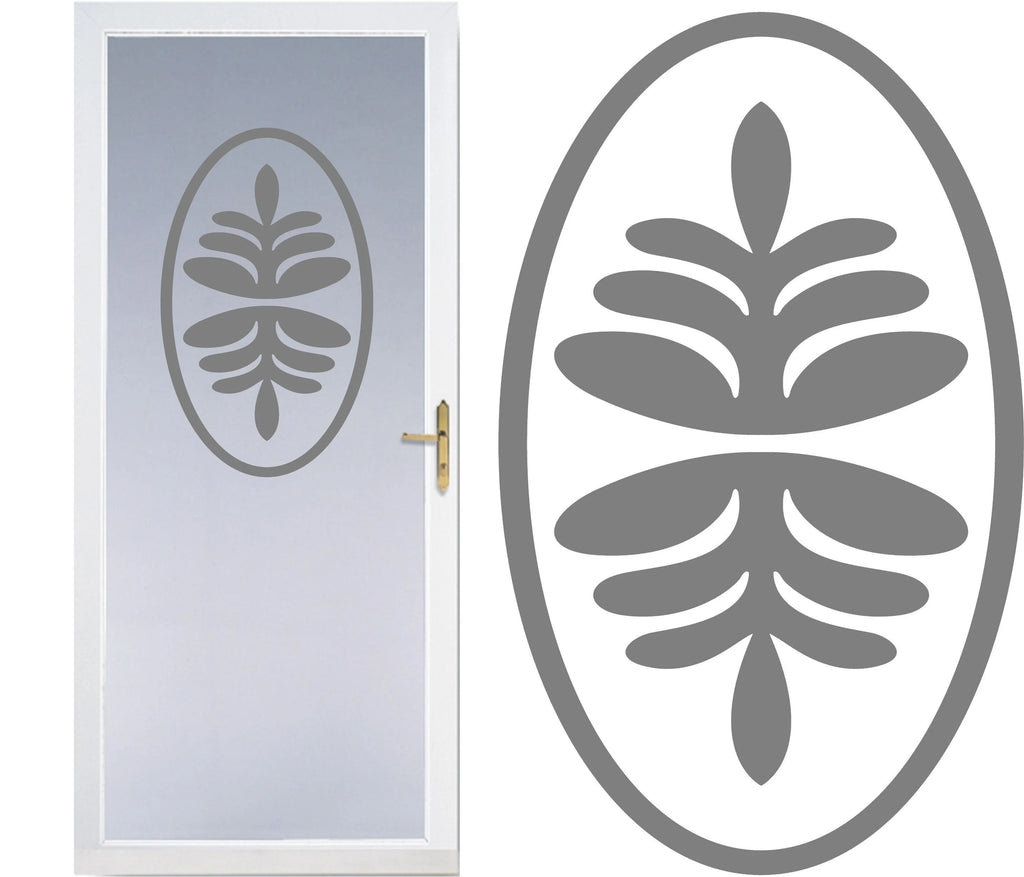 Front Door Etched Glass Vinyl Decals Safety Privacy Film Stickers B73572