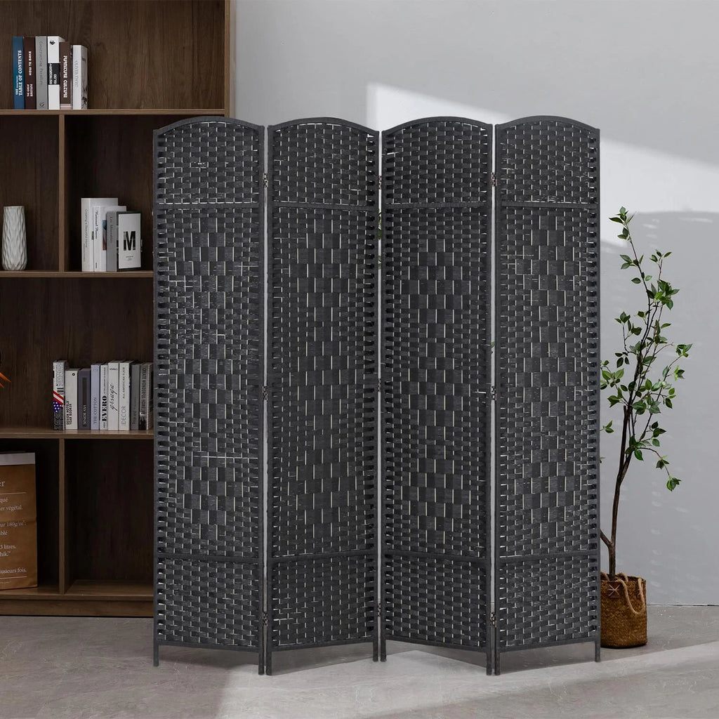 4 Panel 6Ft Folding Privacy Room Divider L290
