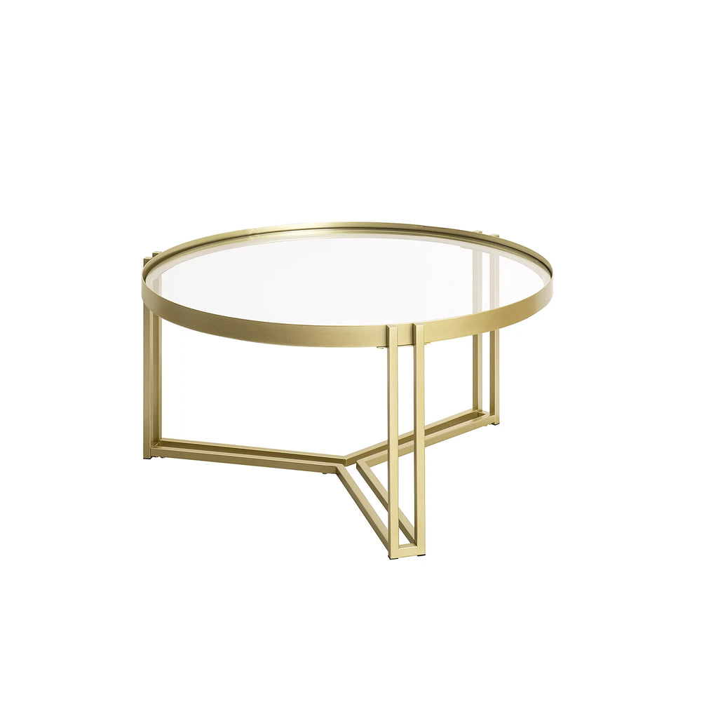 Round Glass Coffee Table Q95162