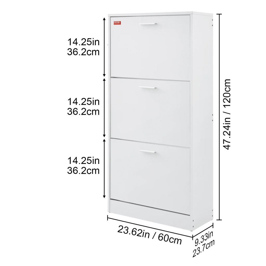 Shoe Cabinet with 3 Flip Drawers M514899