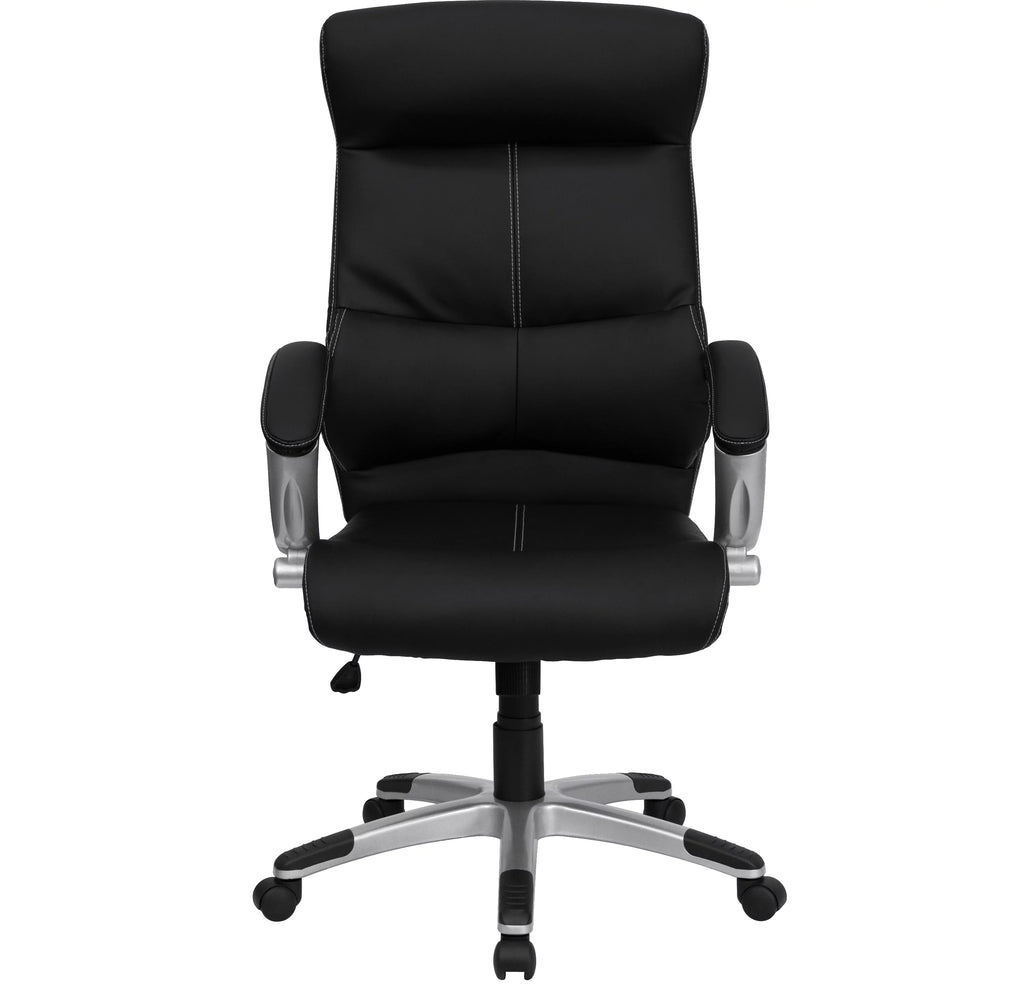 Black LeatherSoft Executive Swivel Office Chair N520