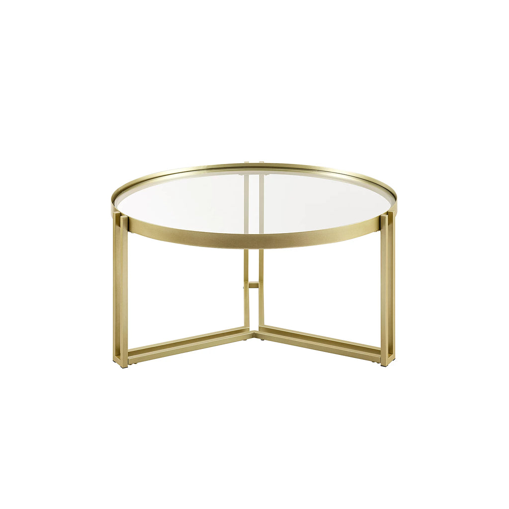 Round Glass Coffee Table Q95162