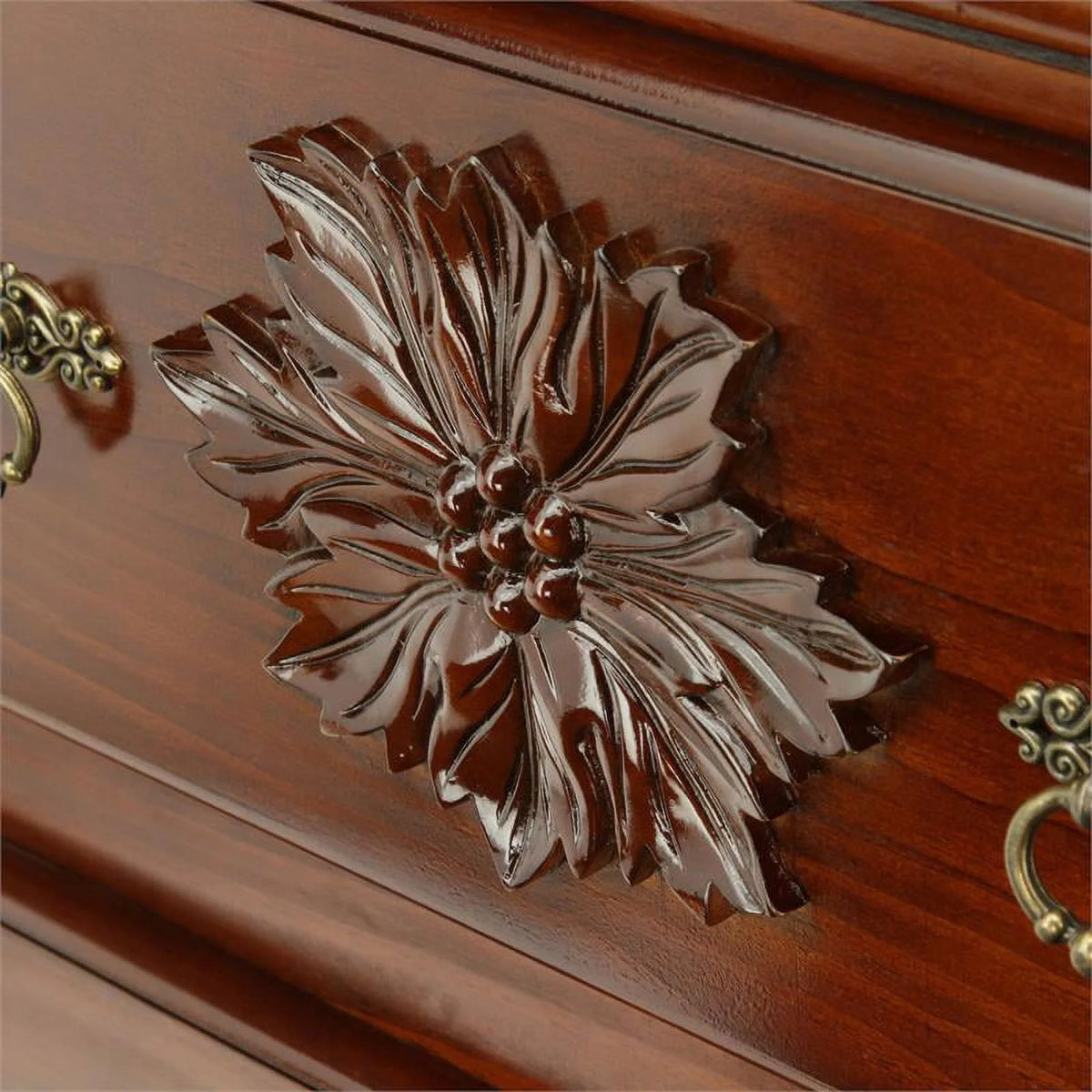 Solid Wood 2-Piece Dresser and Mirror G391543