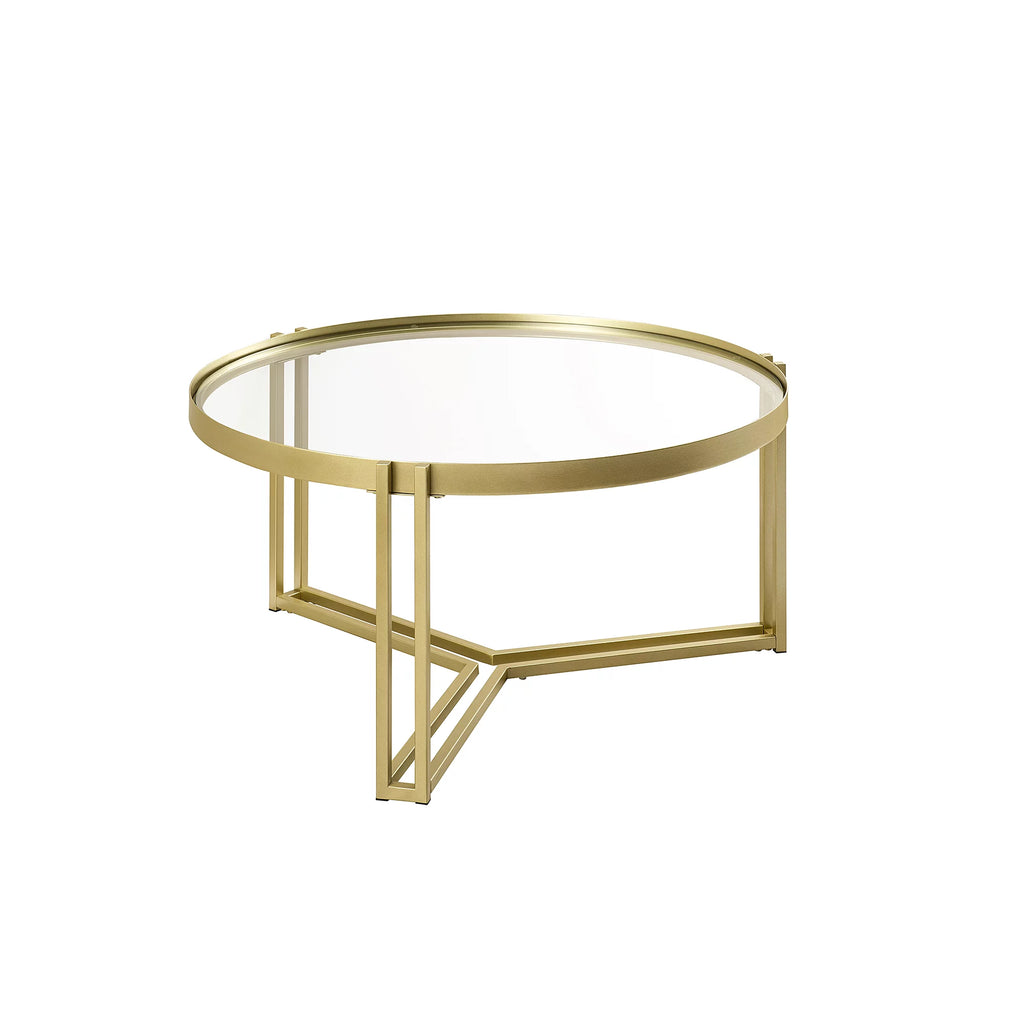 Round Glass Coffee Table Q95162