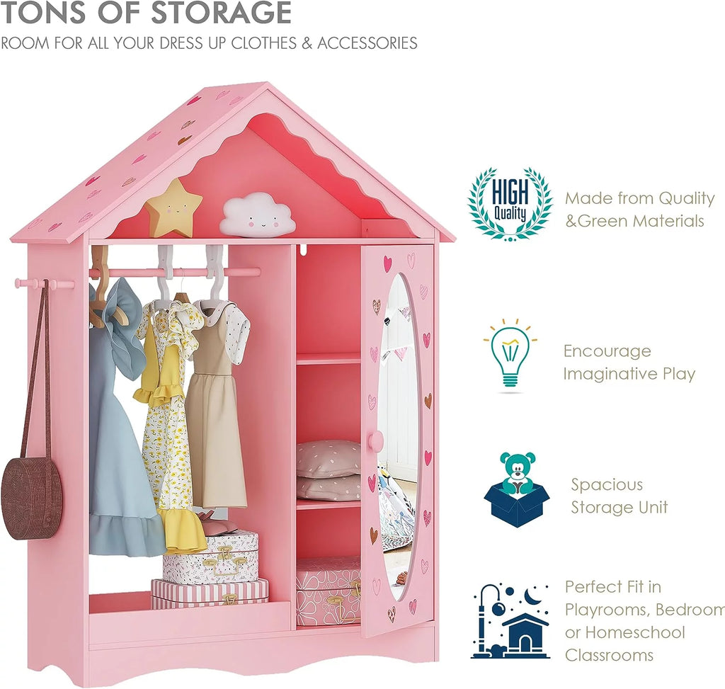 Kids Dress Up Storage with Mirror I966