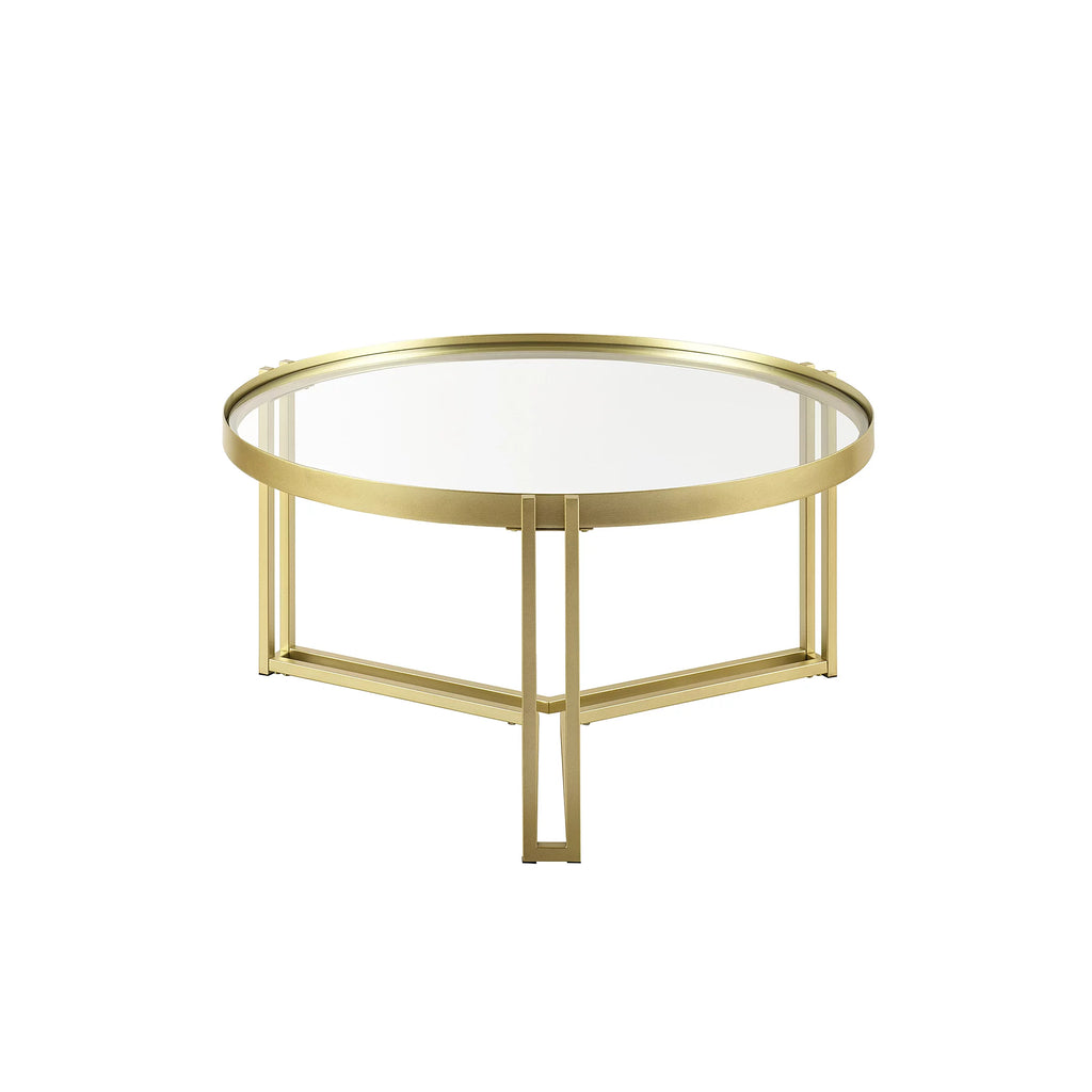 Round Glass Coffee Table Q95162