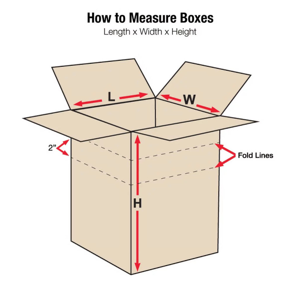 Corrugated Boxes 18" x 18" x 6", Bundle of 20 B20180