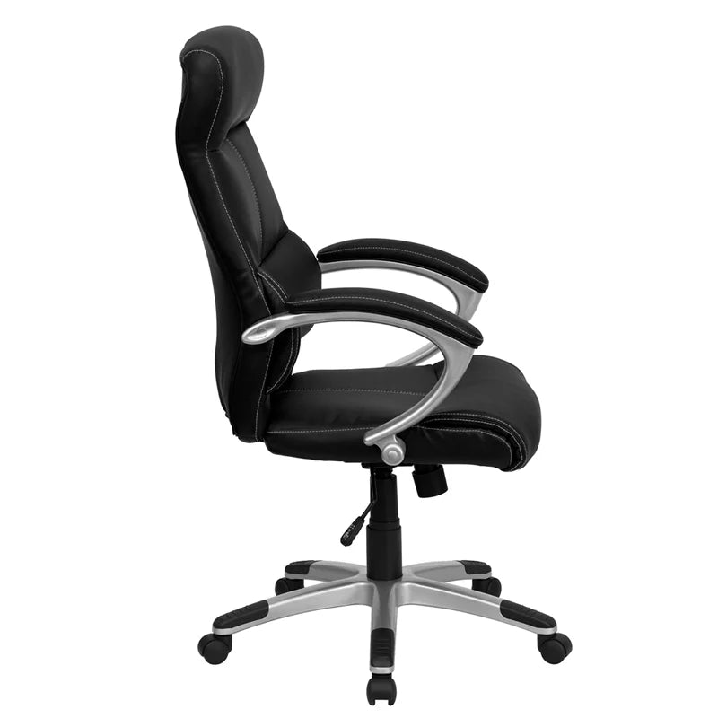 Black LeatherSoft Executive Swivel Office Chair N520