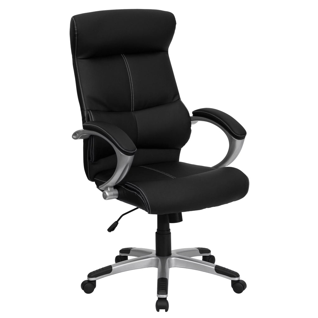 Black LeatherSoft Executive Swivel Office Chair N520