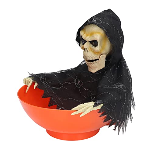Halloween Candy Bowl with Motion Activated Light Up Eyes J843551