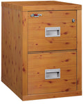 Knotty Pine 2 Drawer Fire Rated File Cabinet G911250
